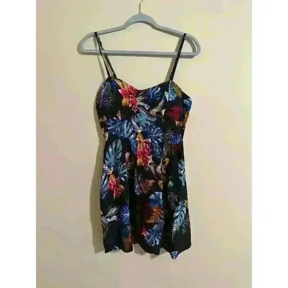 Women's Pacific Vibes, Floral Mini Dress, Size XL